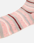 EP YAYING Days of the Week Puppy Embroidered Striped Mid-Calf Candy Socks
