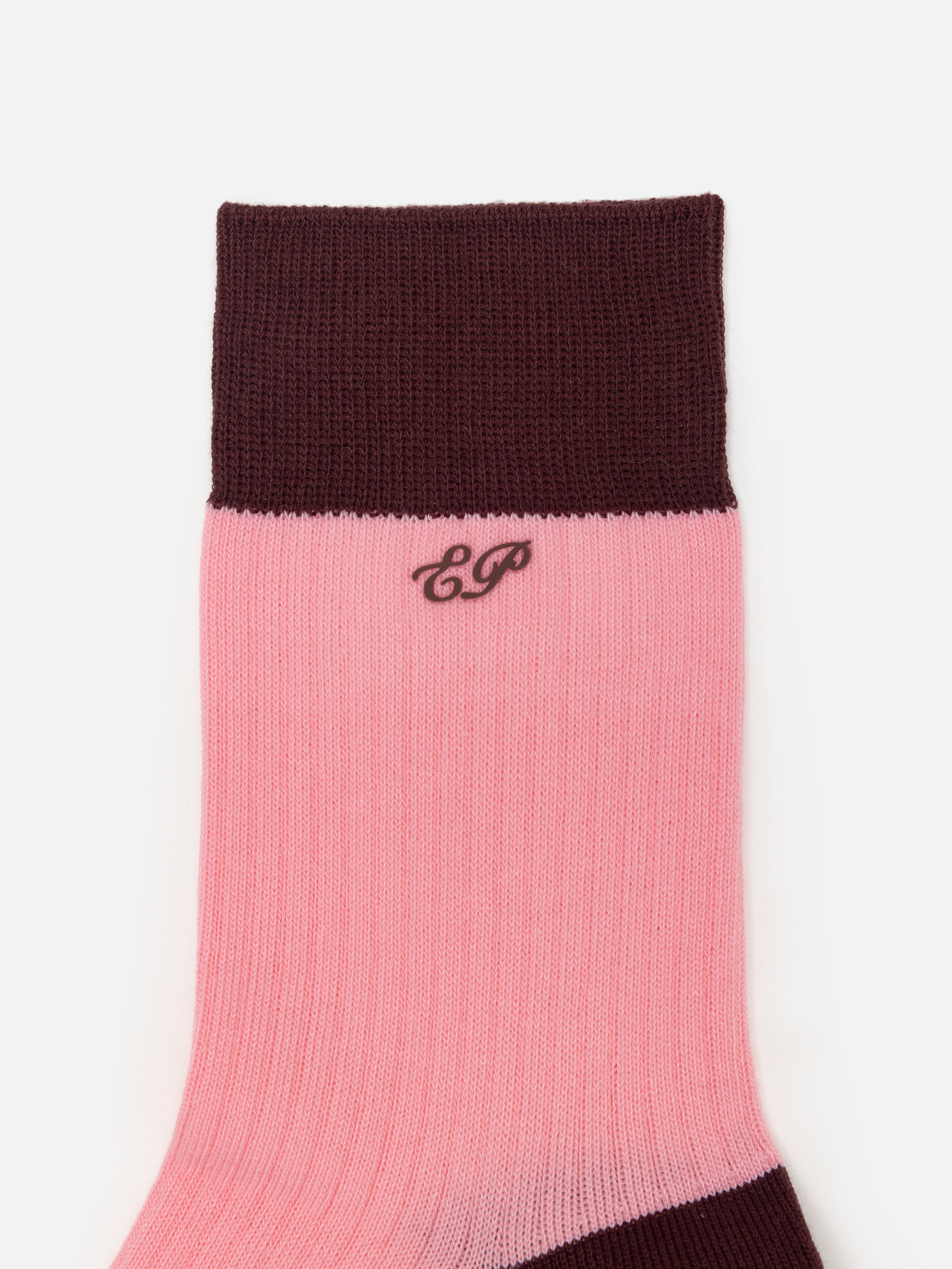 EP YAYING Lightweight Solid Color Striped Mid-Calf Casual Socks