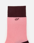 EP YAYING Lightweight Solid Color Striped Mid-Calf Casual Socks