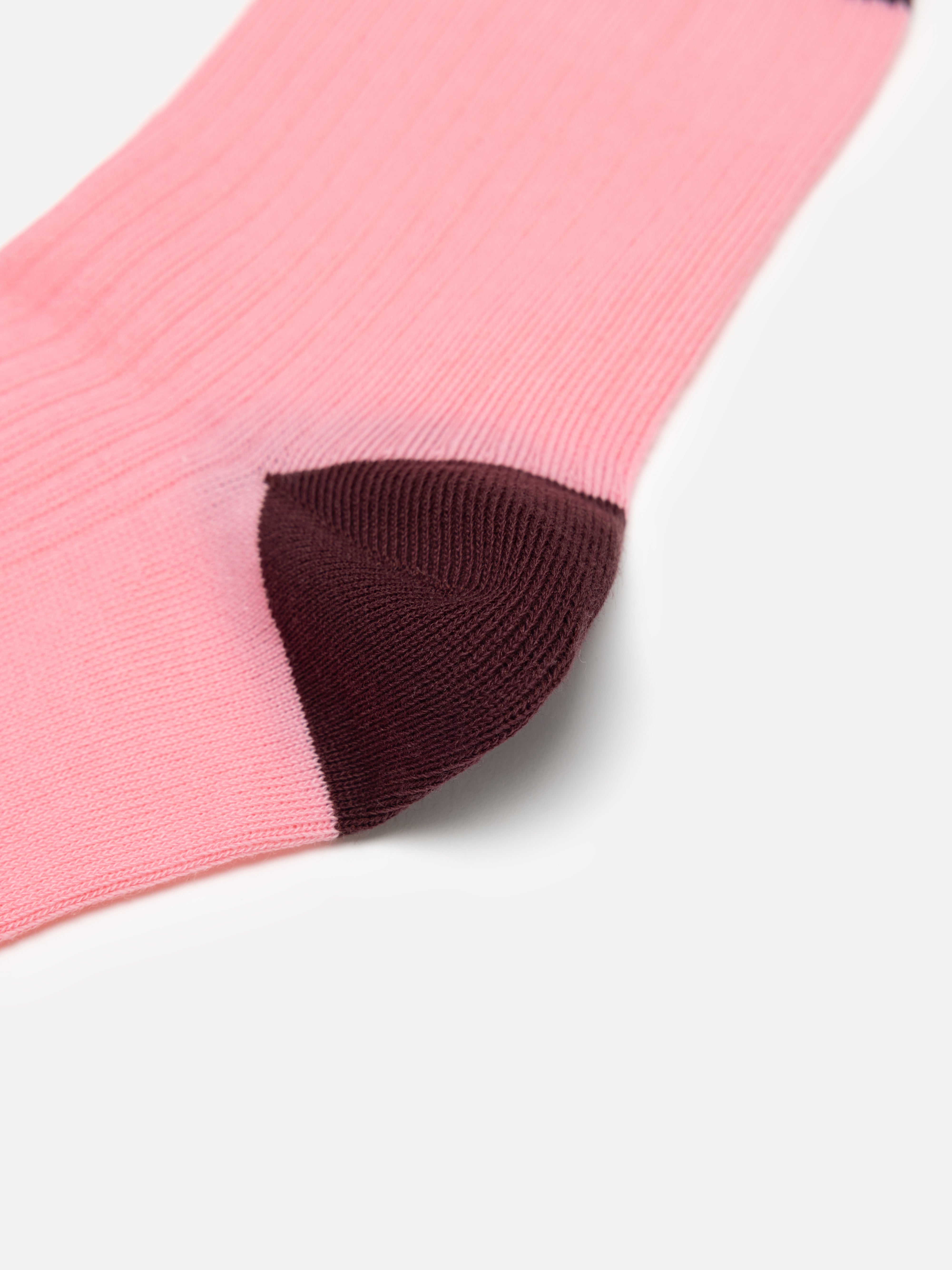 EP YAYING Lightweight Solid Color Striped Mid-Calf Casual Socks