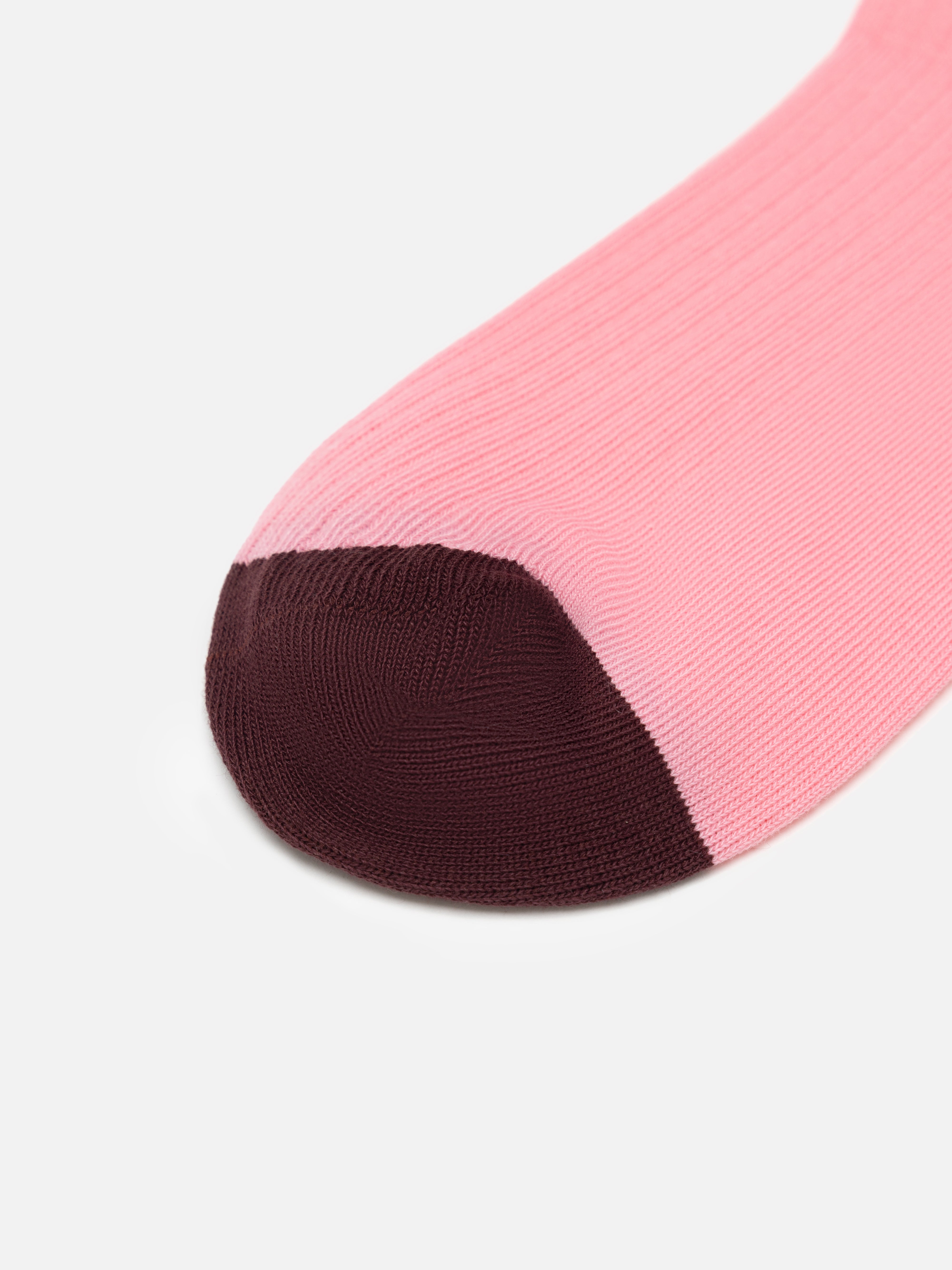 EP YAYING Lightweight Solid Color Striped Mid-Calf Casual Socks