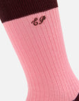 EP YAYING Lightweight Solid Color Striped Mid-Calf Casual Socks