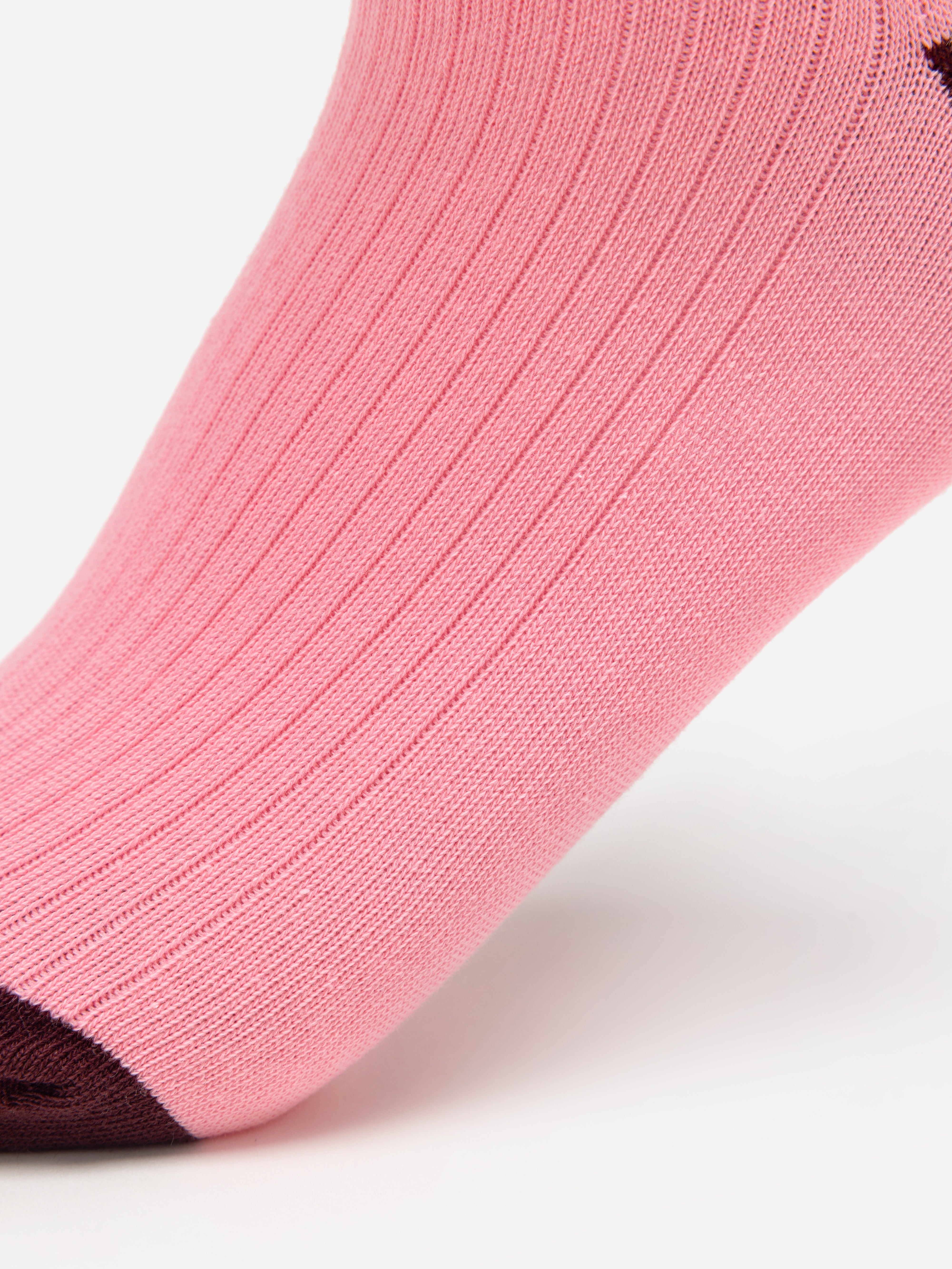 EP YAYING Lightweight Solid Color Striped Mid-Calf Casual Socks