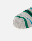 EP YAYING Days of the Week Puppy Embroidered Striped Mid-Calf Candy Socks