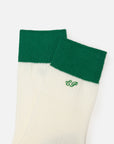 EP YAYING Lightweight Solid Color Striped Mid-Calf Casual Socks