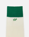 EP YAYING Lightweight Solid Color Striped Mid-Calf Casual Socks