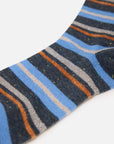 EP YAYING Days of the Week Puppy Embroidered Striped Mid-Calf Candy Socks