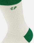 EP YAYING Lightweight Solid Color Striped Mid-Calf Casual Socks