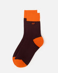 EP YAYING Lightweight Solid Color Striped Mid-Calf Casual Socks