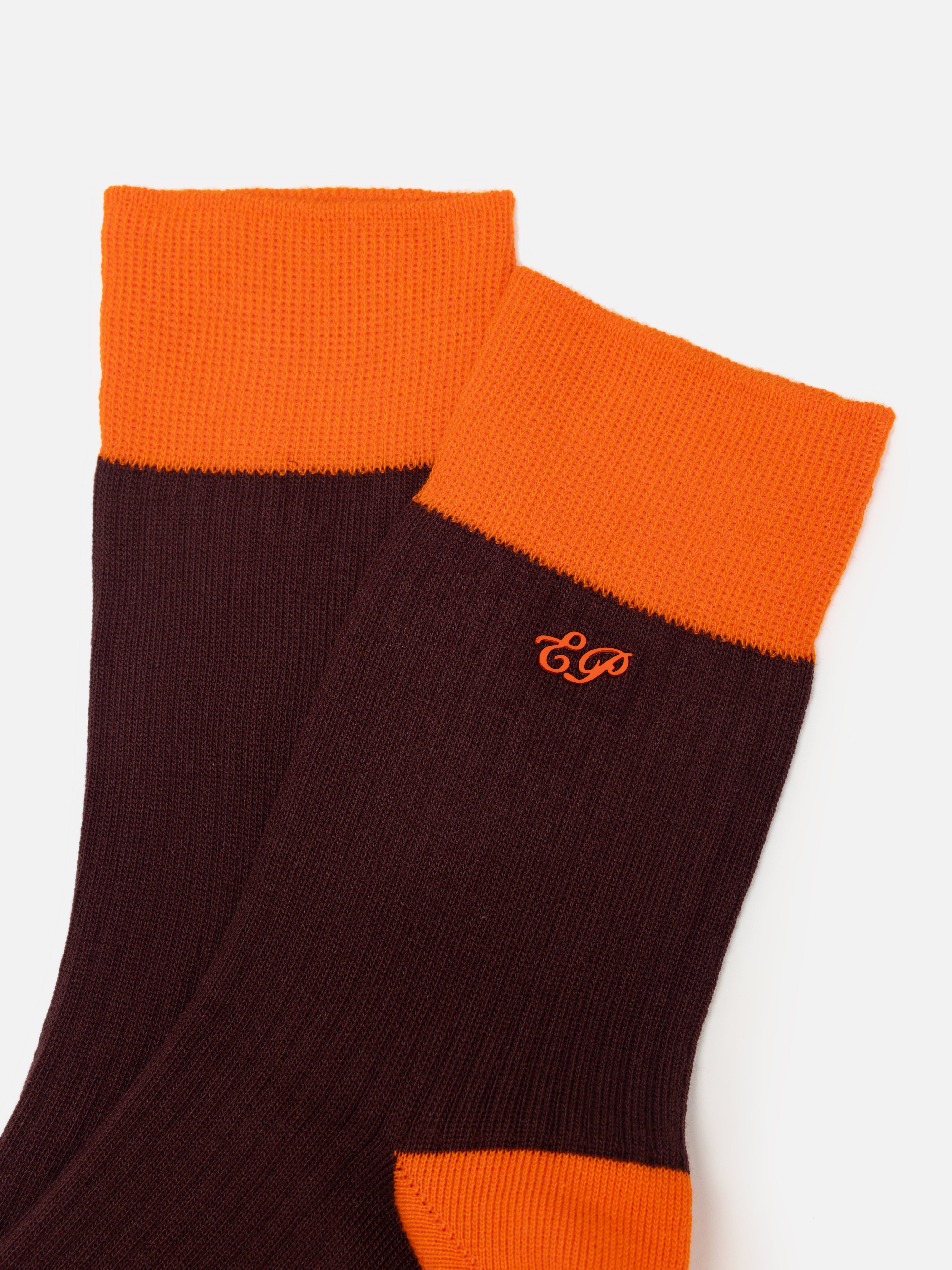 EP YAYING Lightweight Solid Color Striped Mid-Calf Casual Socks