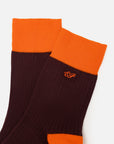 EP YAYING Lightweight Solid Color Striped Mid-Calf Casual Socks