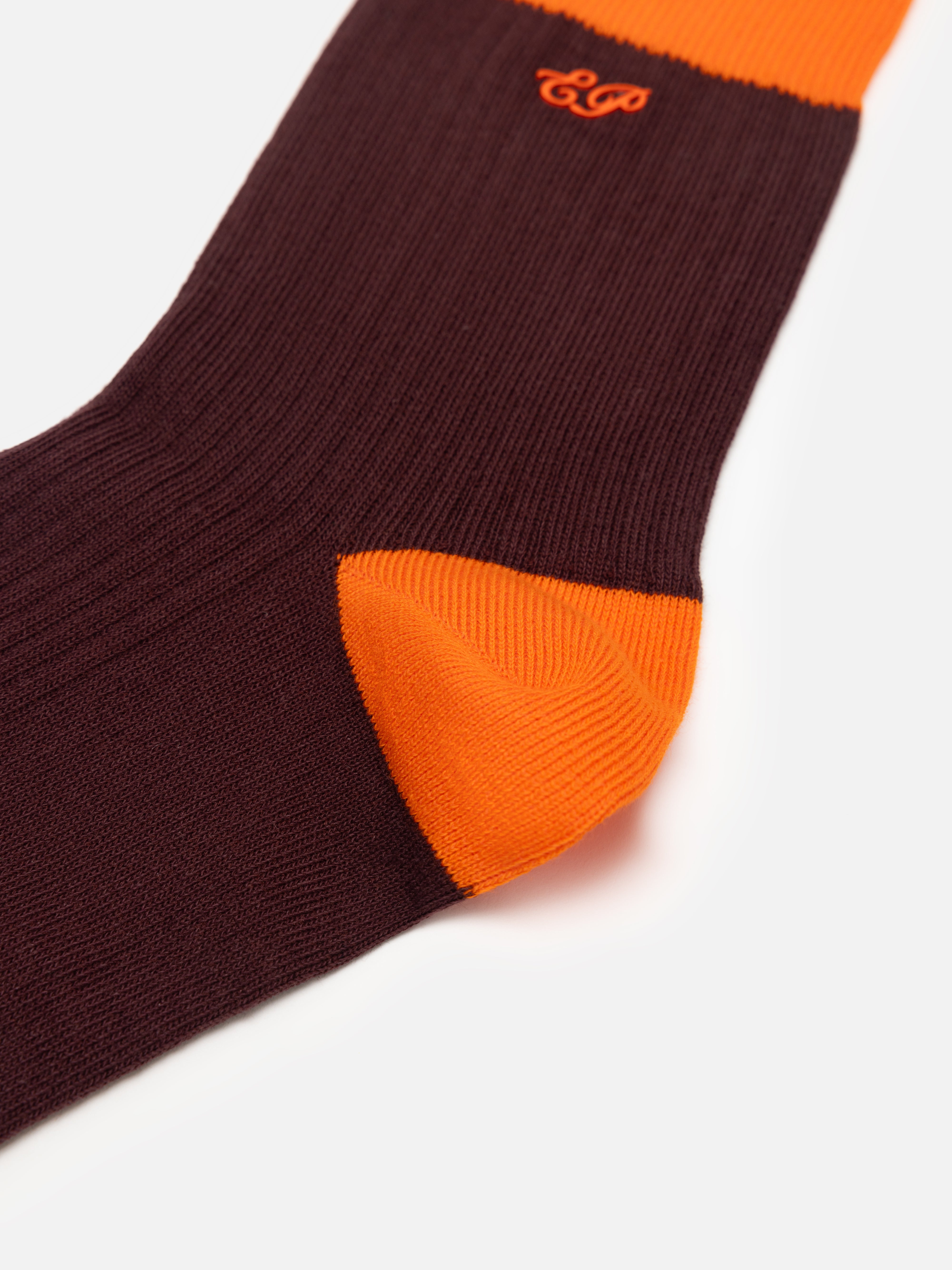 EP YAYING Lightweight Solid Color Striped Mid-Calf Casual Socks