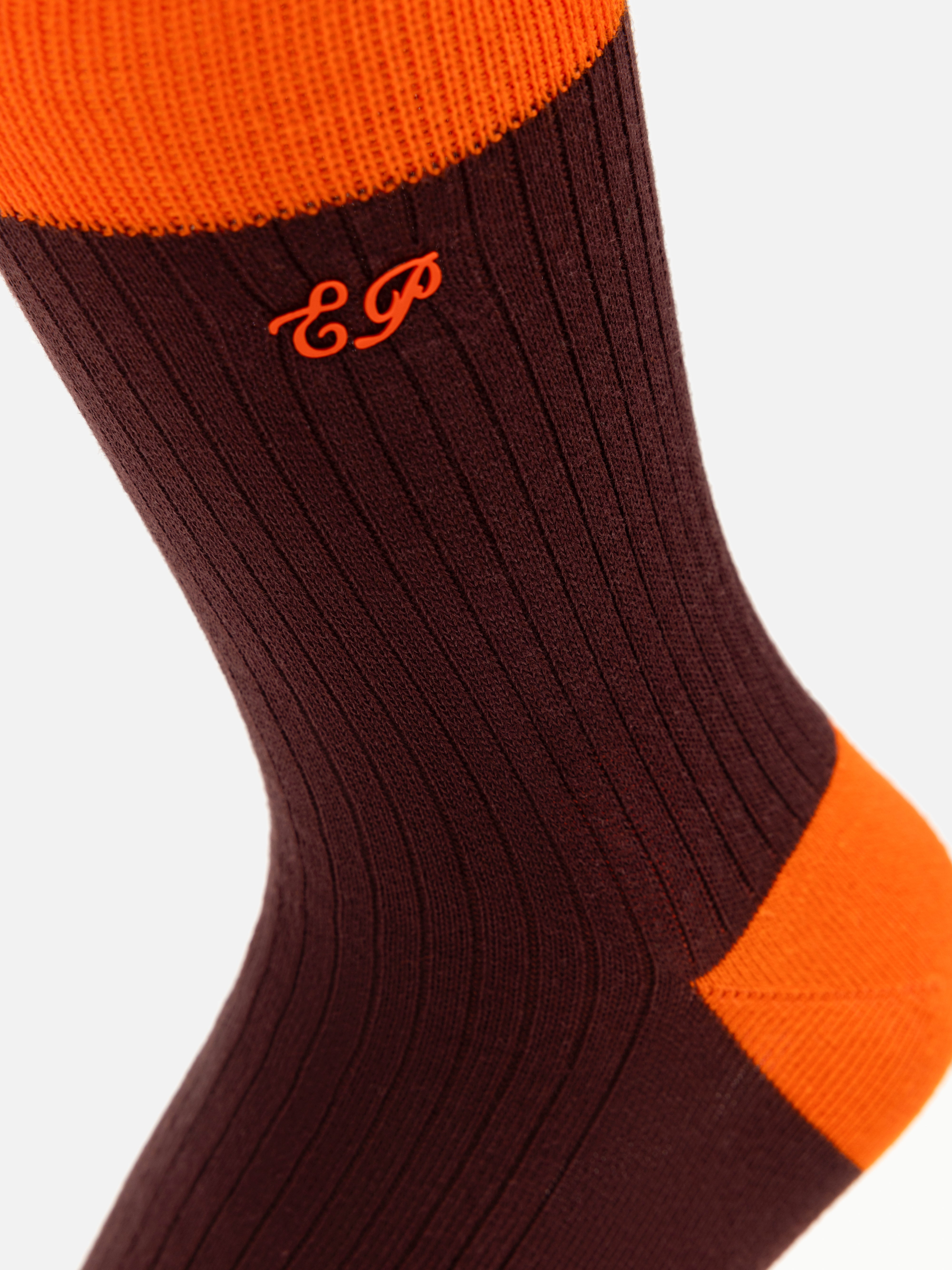 EP YAYING Lightweight Solid Color Striped Mid-Calf Casual Socks