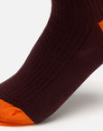 EP YAYING Lightweight Solid Color Striped Mid-Calf Casual Socks