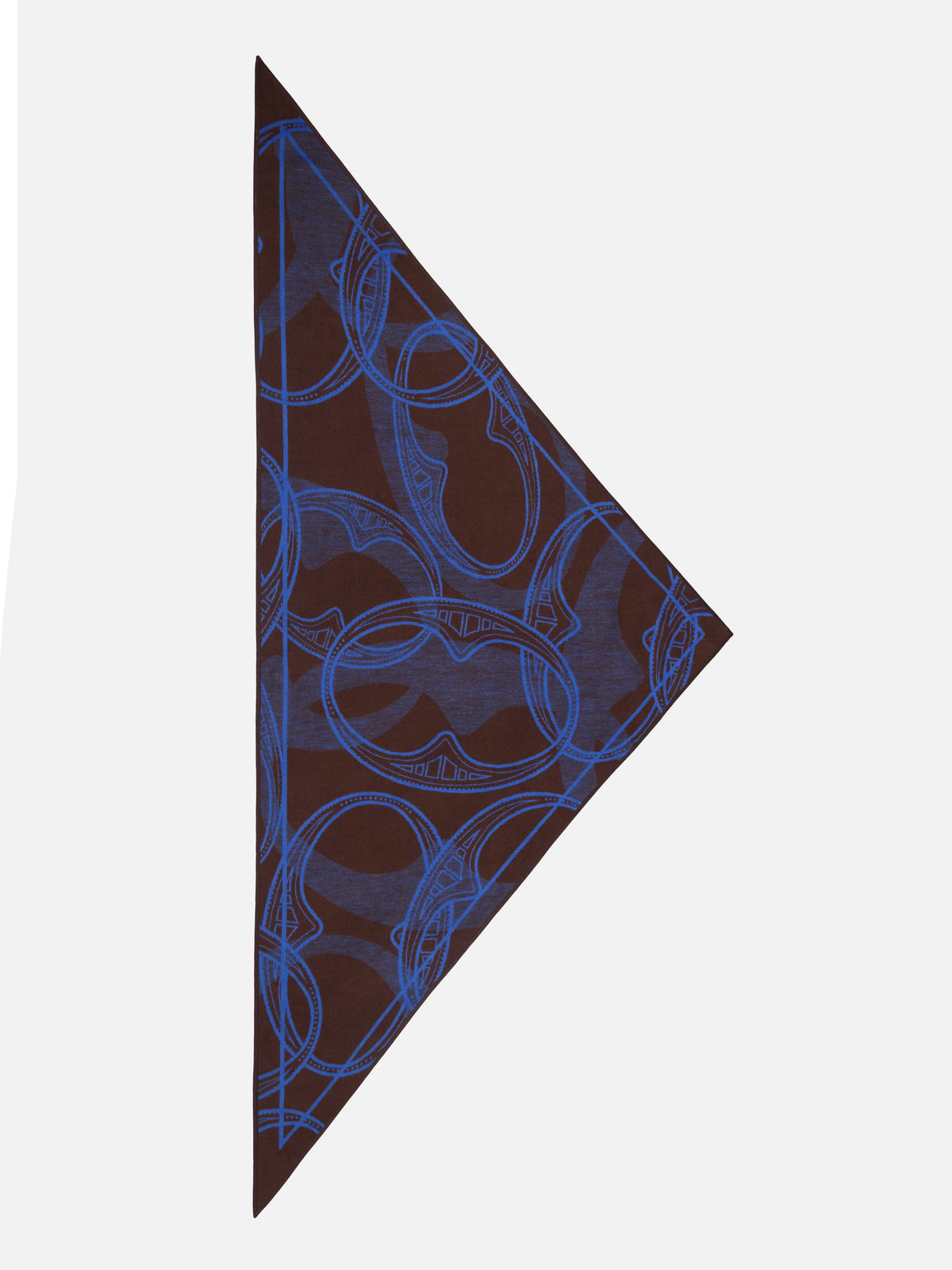 EP YAYING Lustrous Silk Double-Sided Triangle Scarf