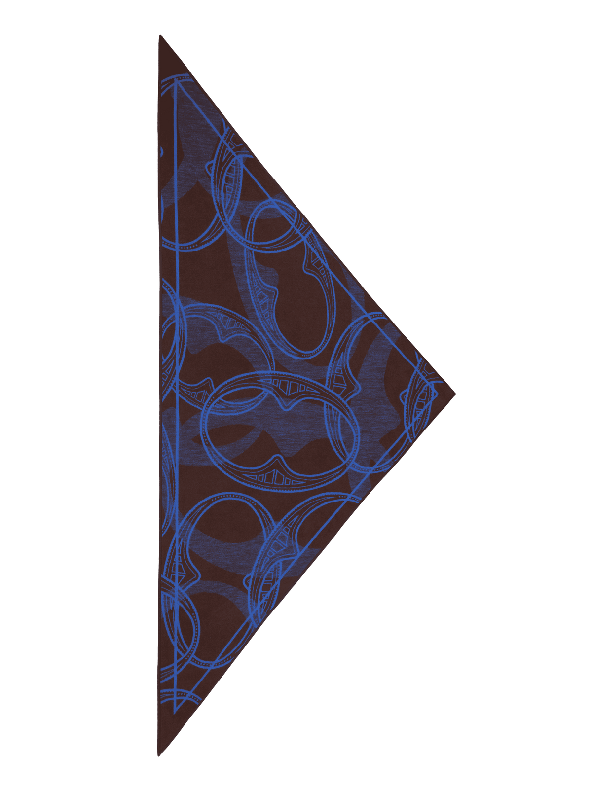 EP YAYING Lustrous Silk Double-Sided Triangle Scarf