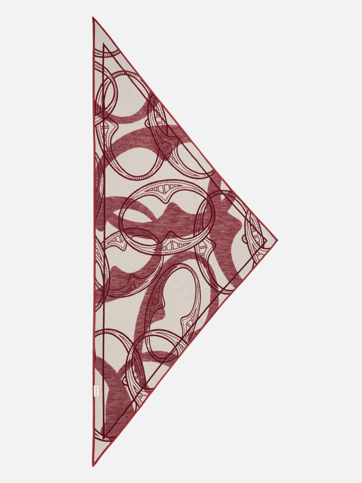 EP YAYING Lustrous Silk Double-Sided Triangle Scarf