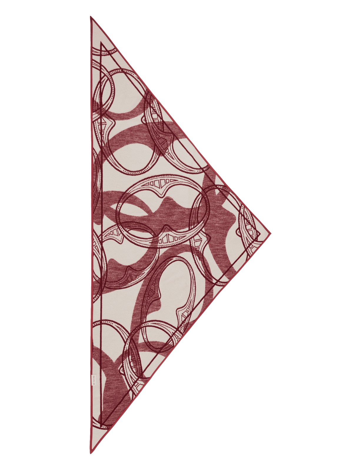 EP YAYING Lustrous Silk Double-Sided Triangle Scarf