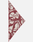 EP YAYING Lustrous Silk Double-Sided Triangle Scarf