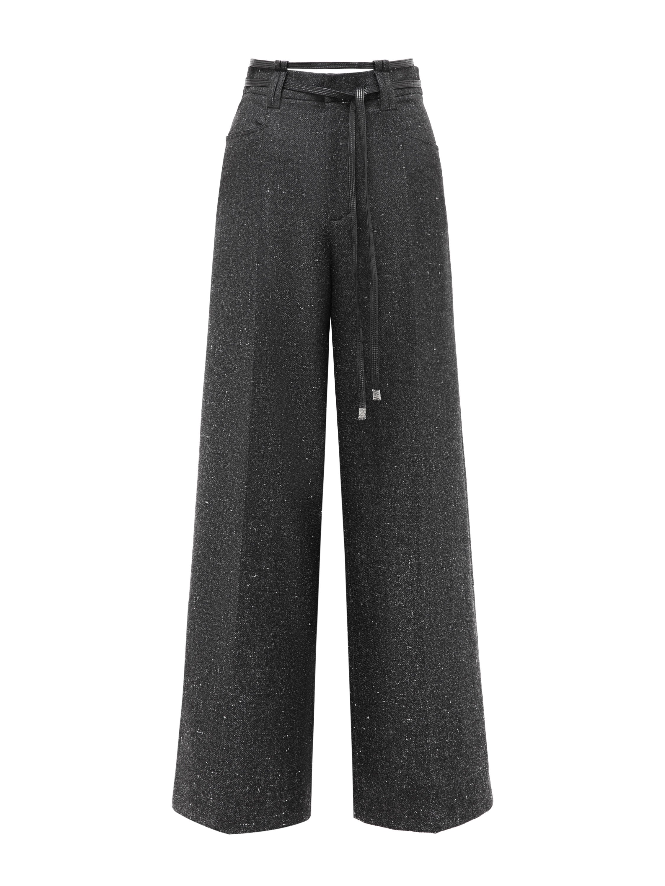 YAYING Black Straight Pants