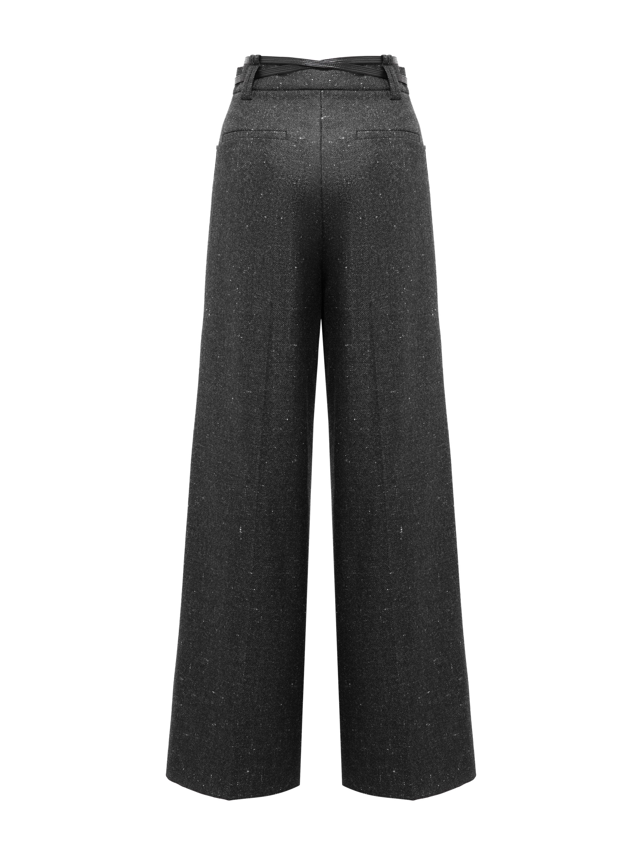 YAYING Black Straight Pants
