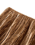 YAYING Gold Pleated Skirt
