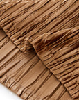 YAYING Gold Pleated Skirt