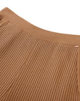 YAYING Brown Pleated Trousers