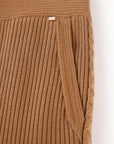 YAYING Brown Pleated Trousers