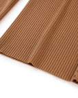 YAYING Brown Pleated Trousers
