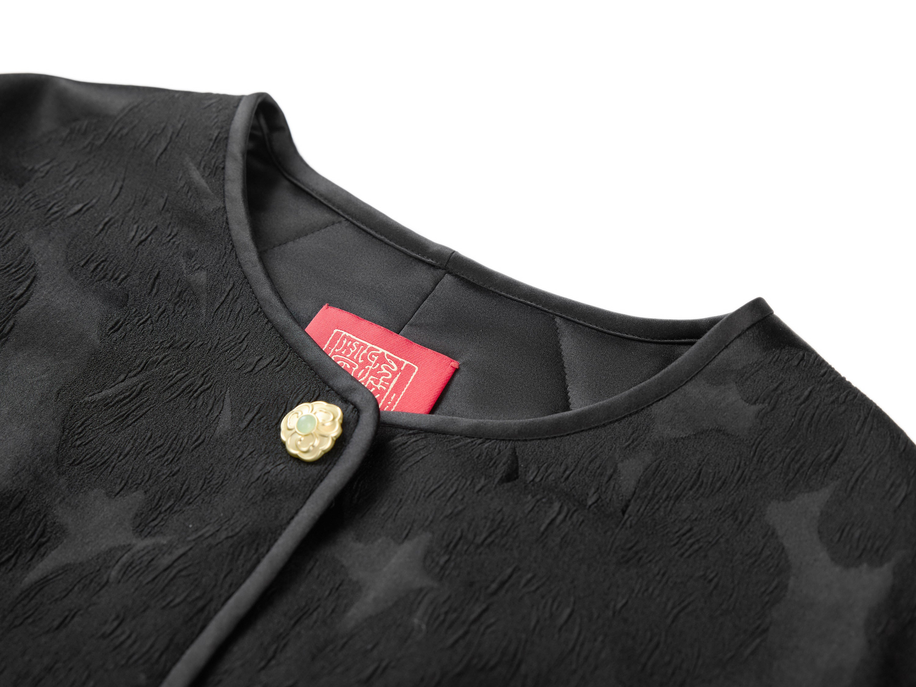 YAYING Black Button Knit Top