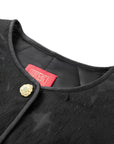 YAYING Black Button Knit Top