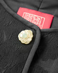 YAYING Black Button Knit Top
