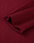 YAYING Red Turtleneck Knit Top