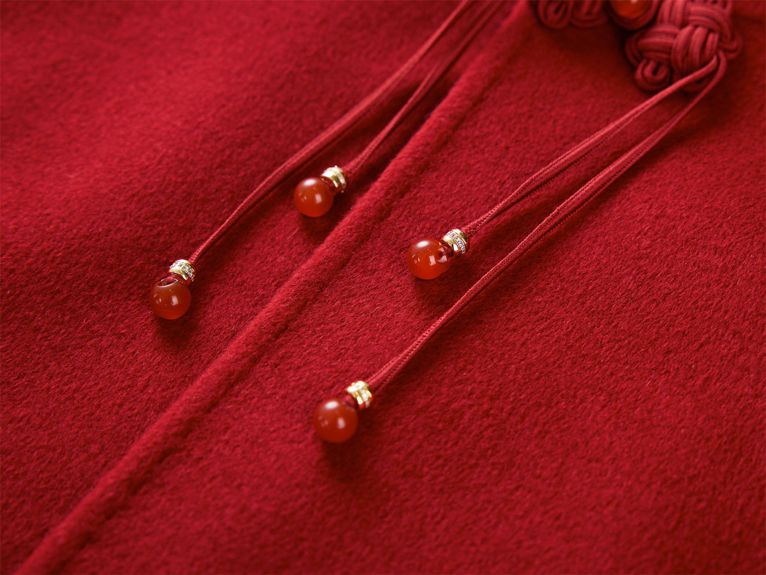 YAYING Stand Collar Frog Button Short Coat