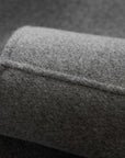 YAYING Charcoal Belted Long Coat with Faux-Fur Collar