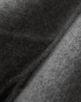 YAYING Charcoal Belted Long Coat with Faux-Fur Collar