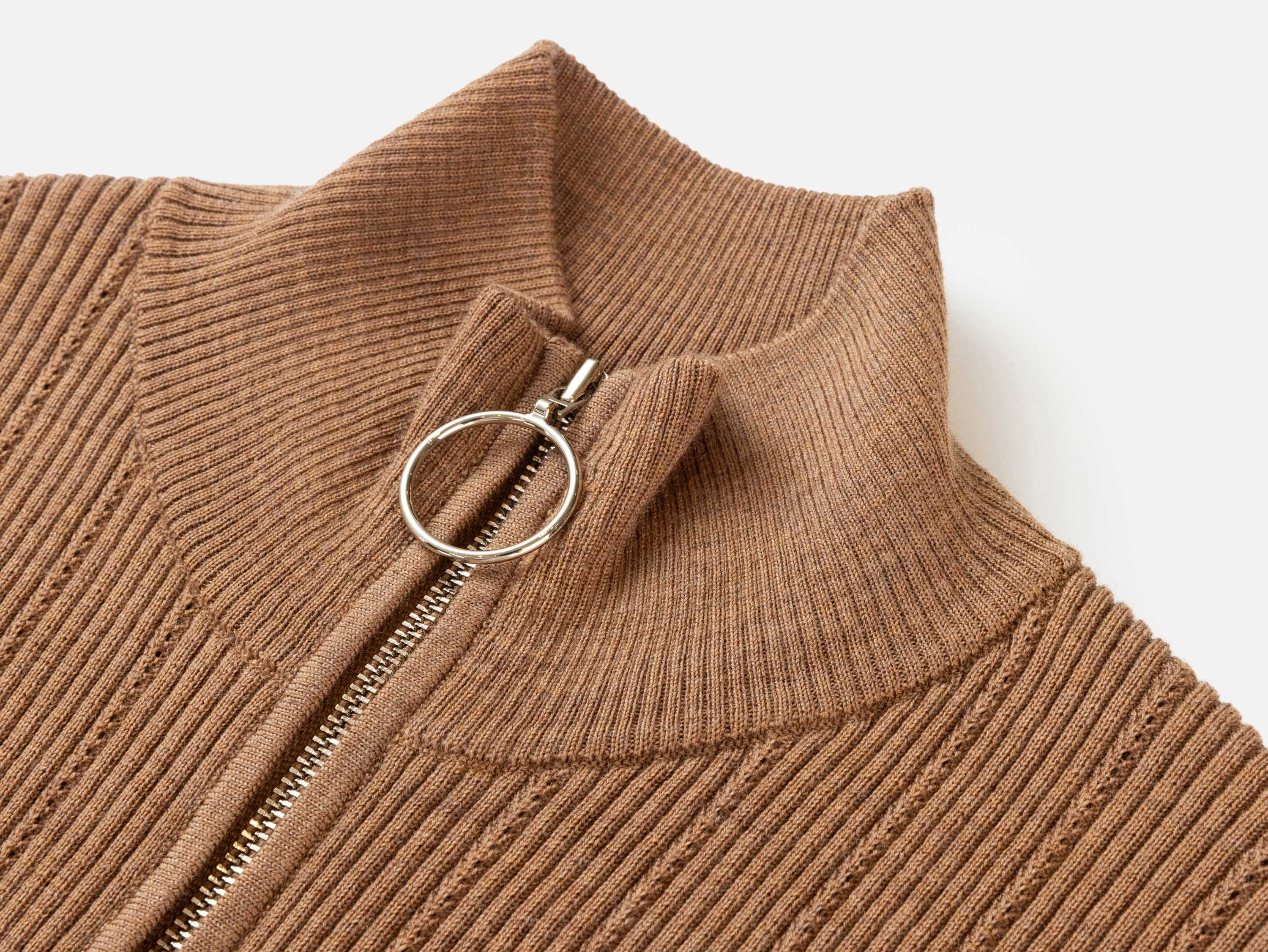EP YAYING Brown Knit Sweater