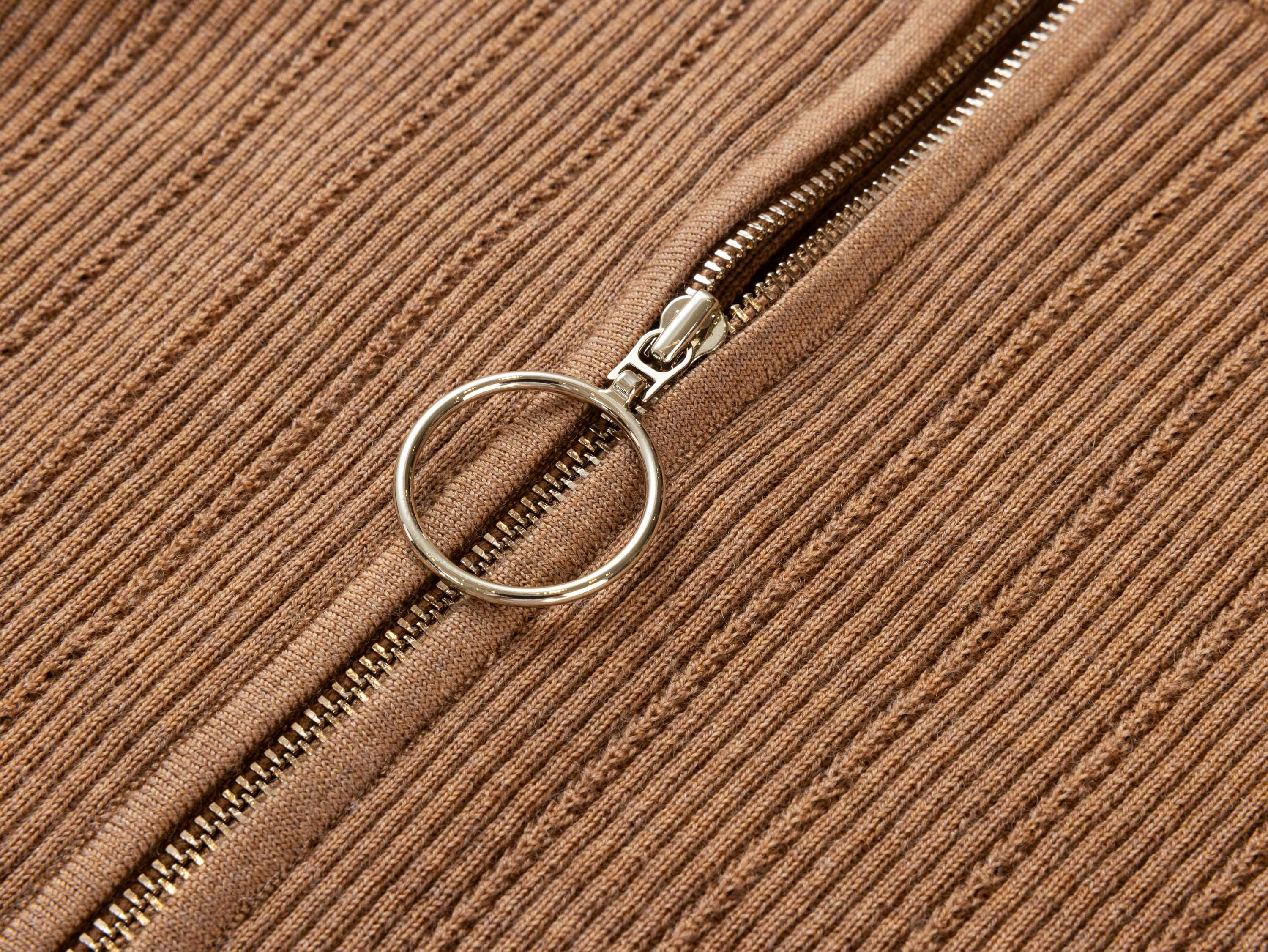 EP YAYING Brown Knit Sweater