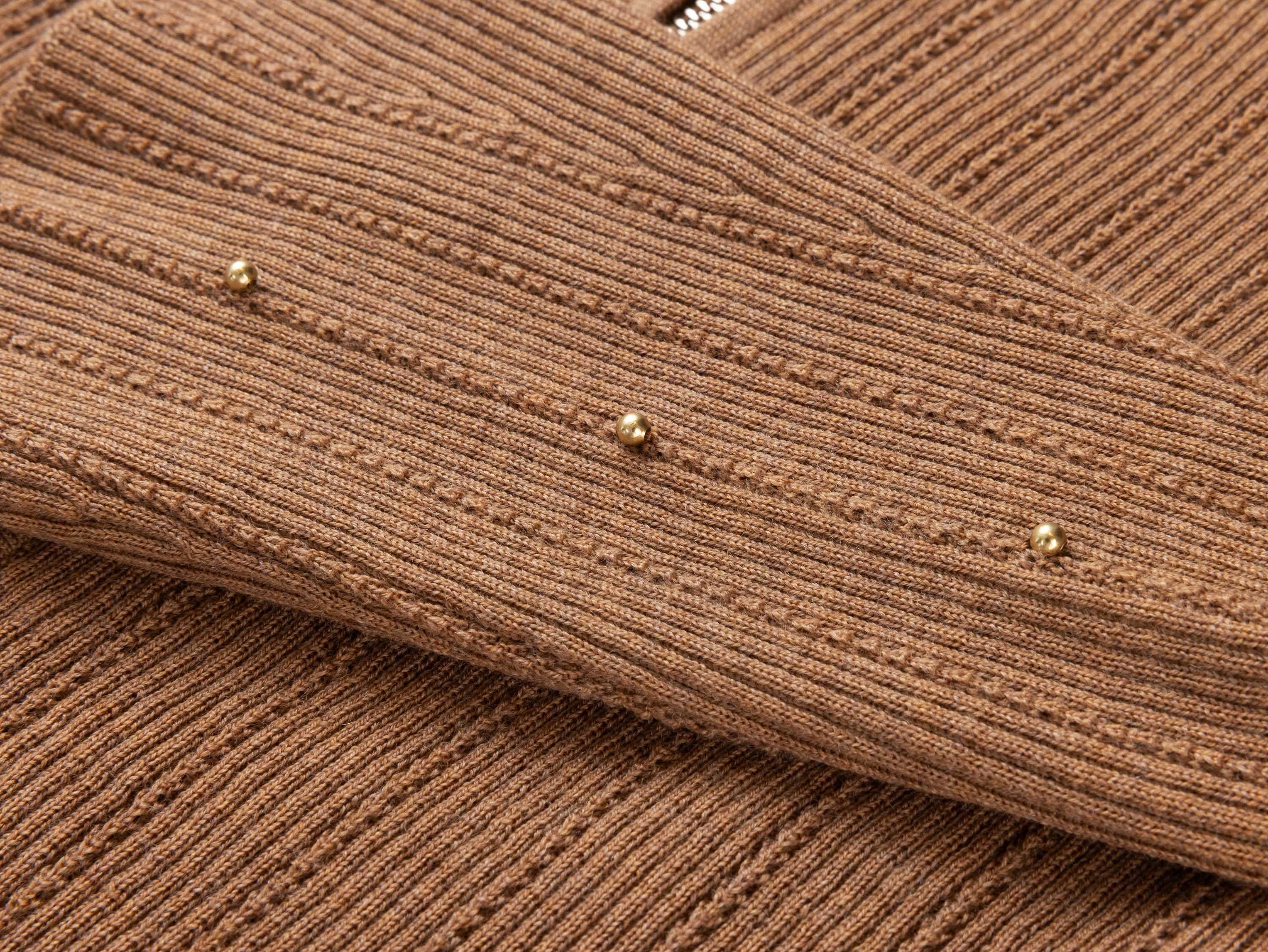 EP YAYING Brown Knit Sweater