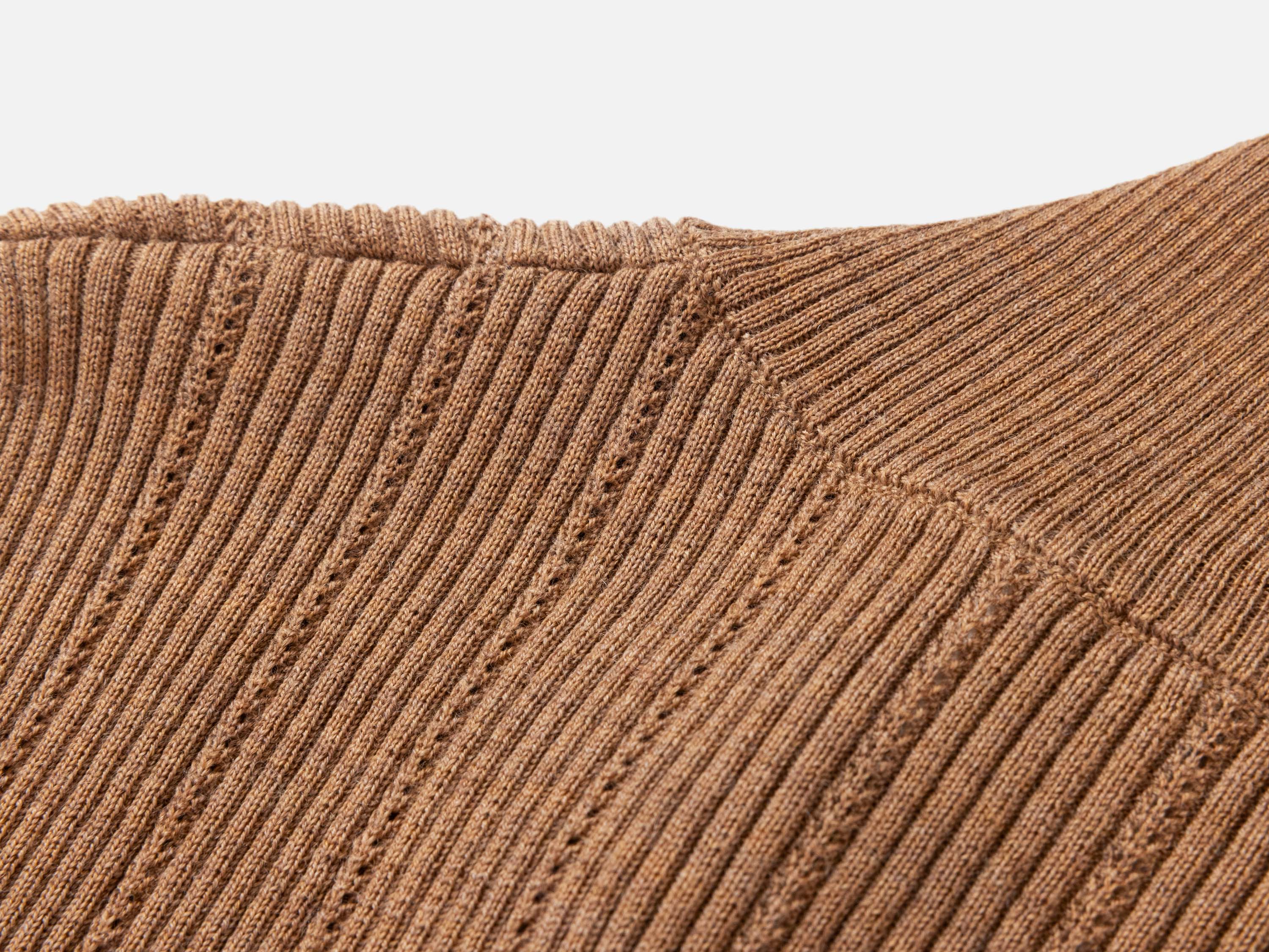 EP YAYING Brown Knit Sweater