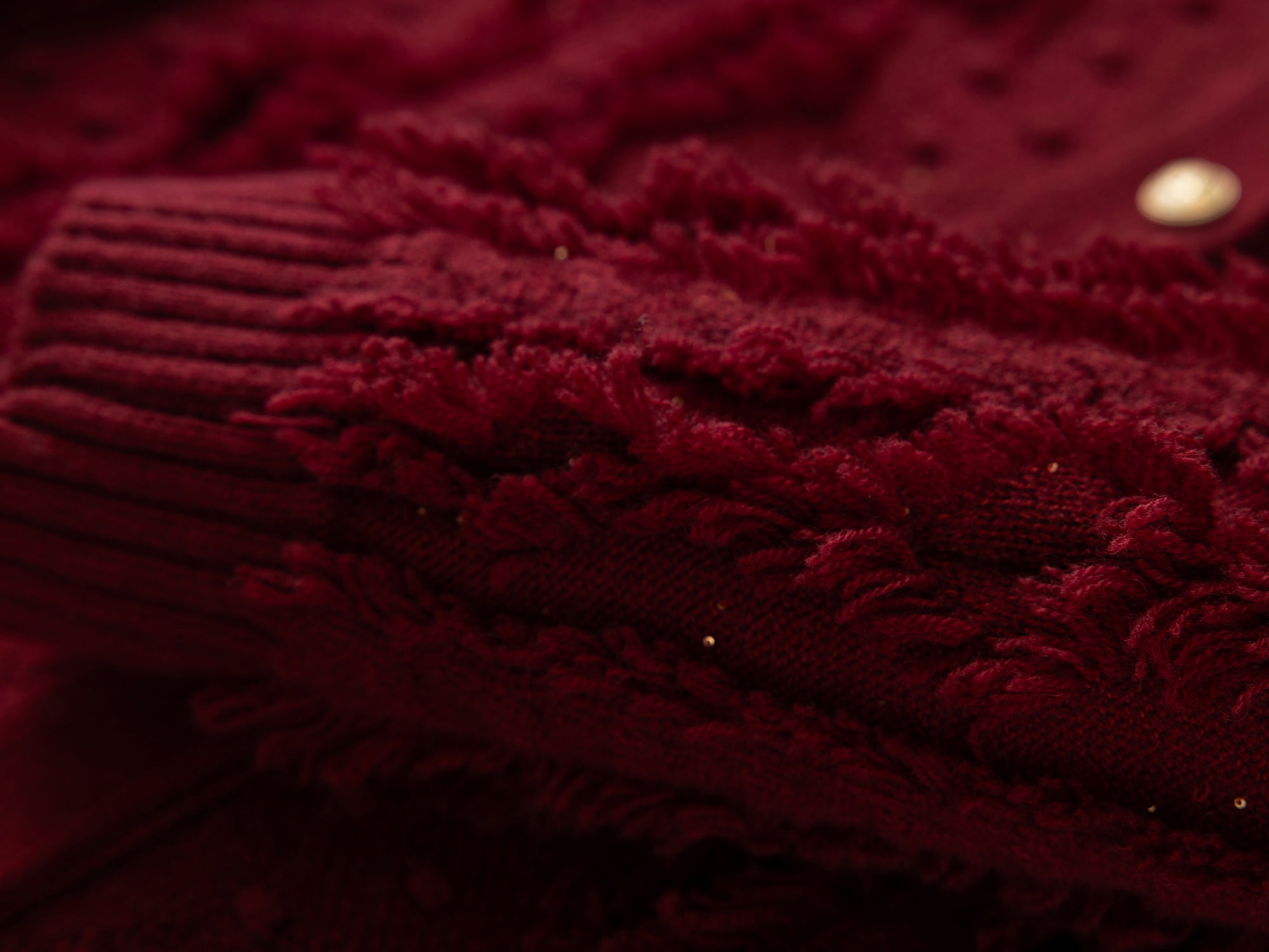 EP YAYING Red Knit Sweater