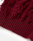 EP YAYING Red Knit Sweater