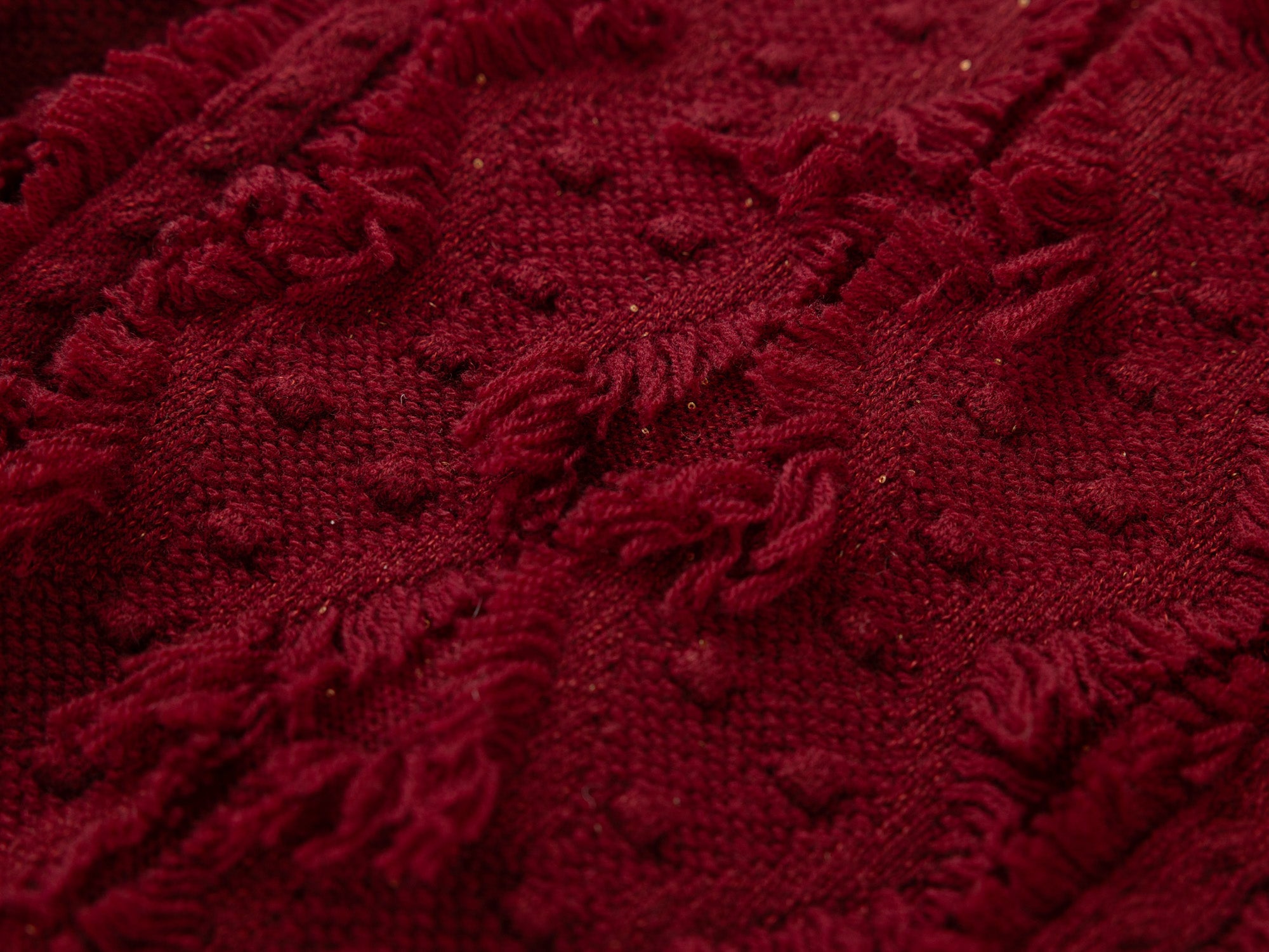EP YAYING Red Knit Sweater