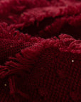 EP YAYING Red Knit Sweater
