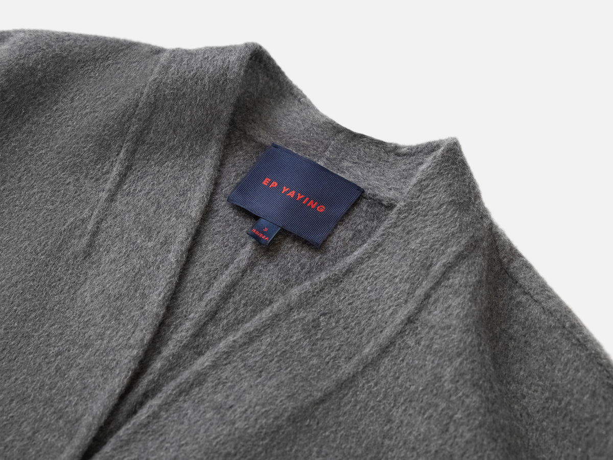 EP YAYING Blue Label Chinese Style Cashmere Coat