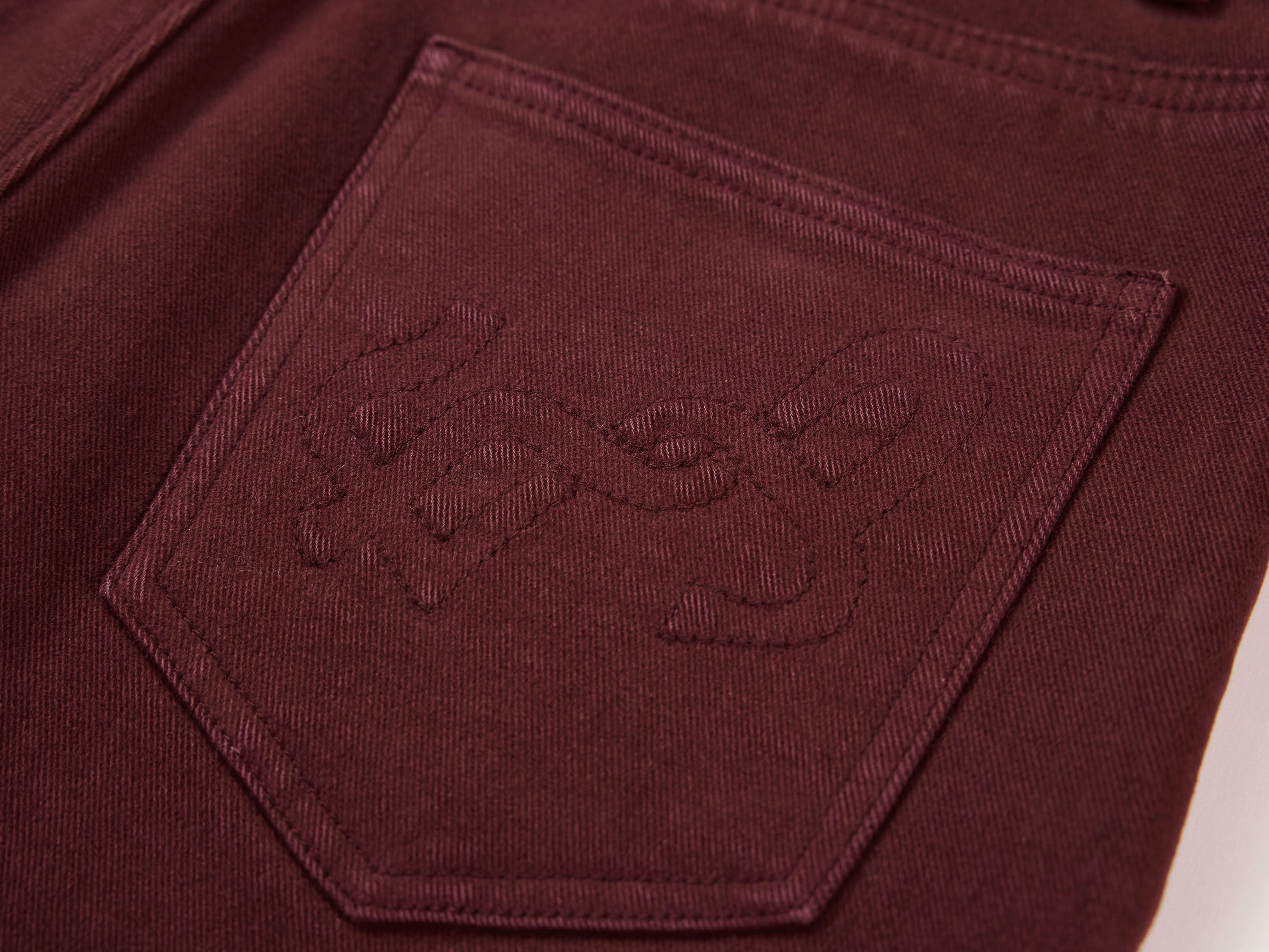 EP YAYING Burgundy Slim Fit Pants