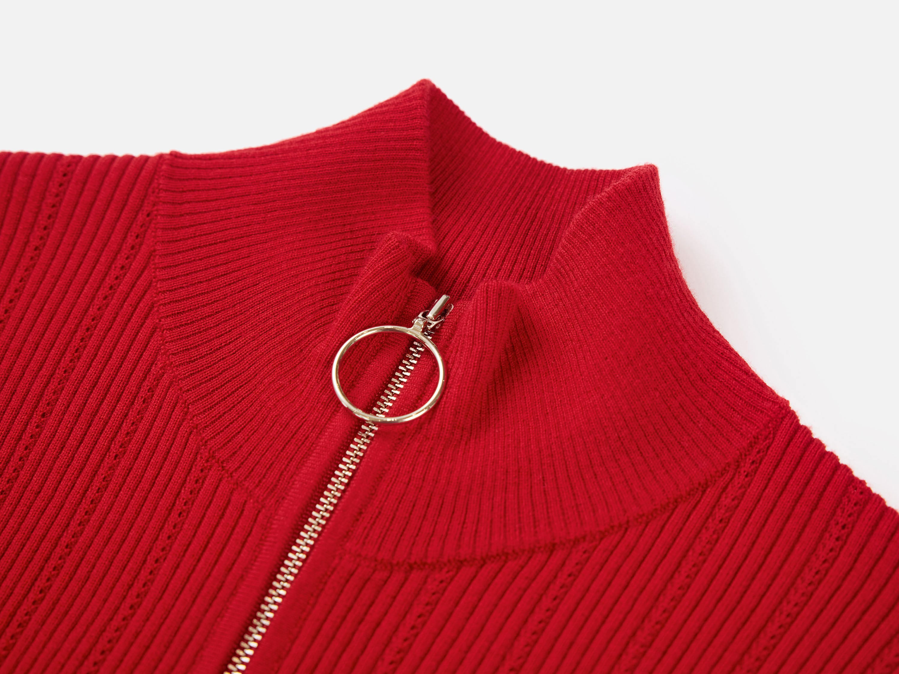 EP YAYING Red Knit Sweater