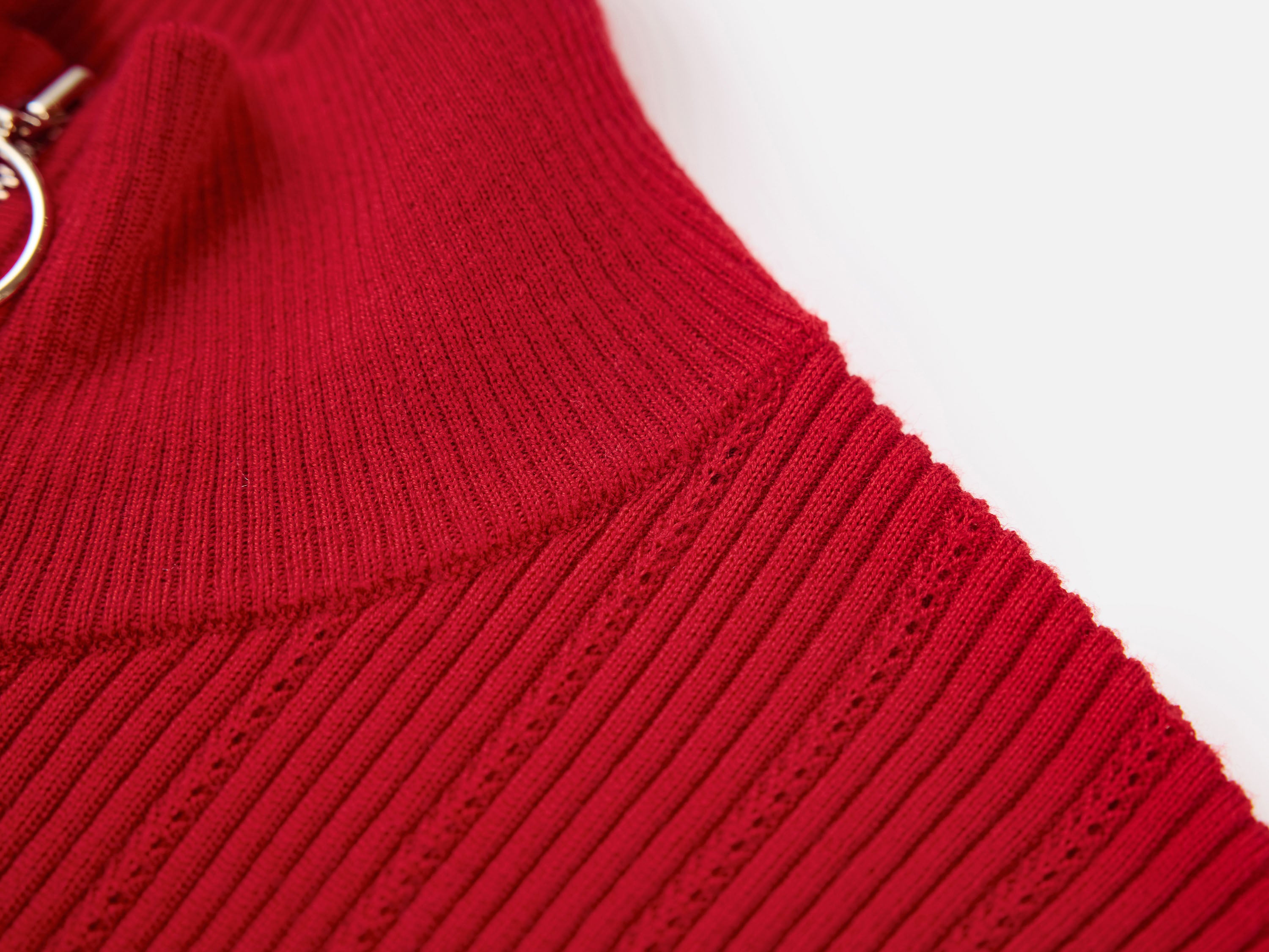 EP YAYING Red Knit Sweater