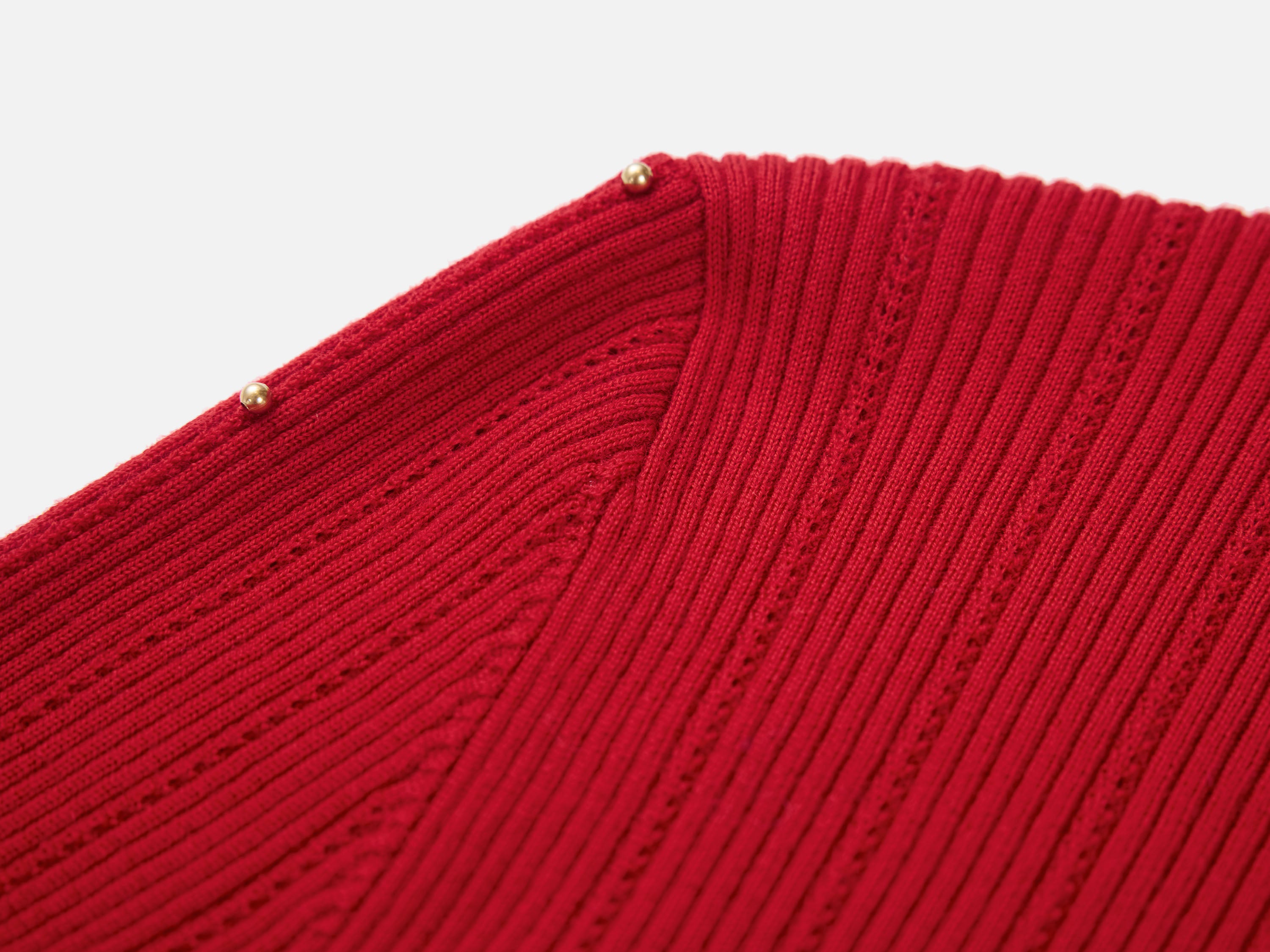 EP YAYING Red Knit Sweater